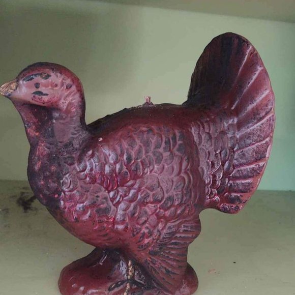 Vintage 7" Tall Turkey Candle - Picture 8 of 8